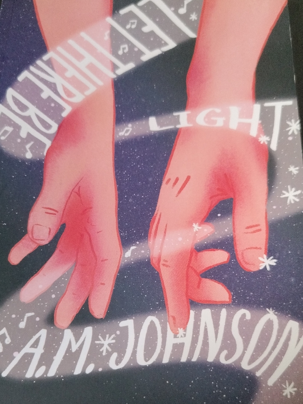 'Let There Be Light' Art Print - Red and Black By A.M. Johnson